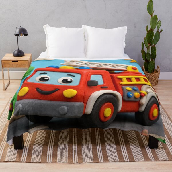Item preview, Firetruck - clay designed and sold by AcornAndPebble.