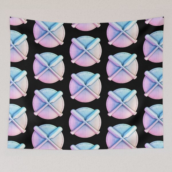 Item preview, Neon Crossed Baseball Bats designed and sold by rustonpoldoks.