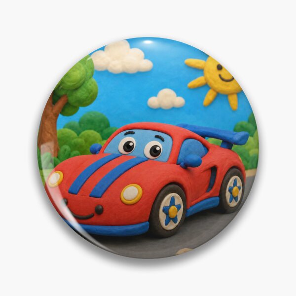 Item preview, Race car - clay designed and sold by AcornAndPebble.