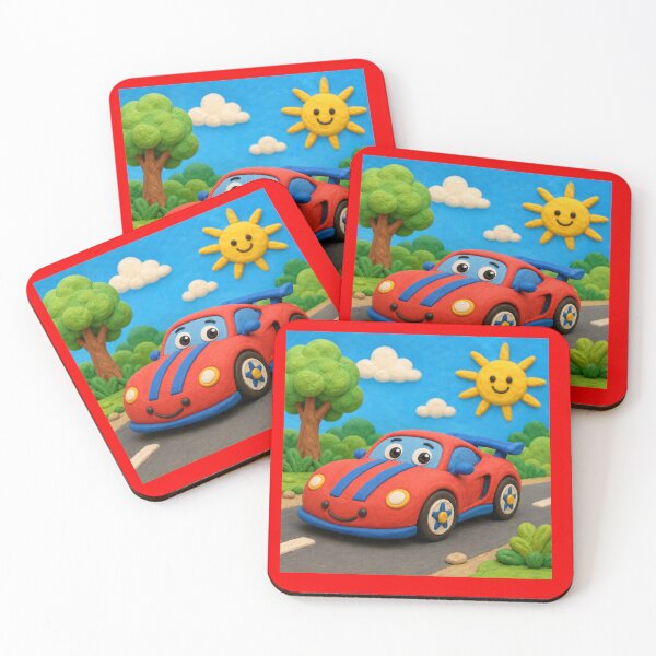Item preview, Race car - clay designed and sold by AcornAndPebble.