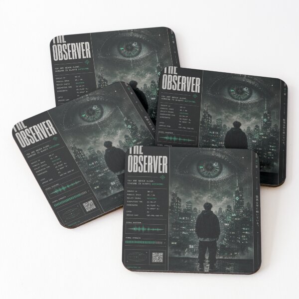 Item preview, THE OBSERVER | Dark Surreal Wall Art Print | Psychological Poster designed and sold by VANTALAB.