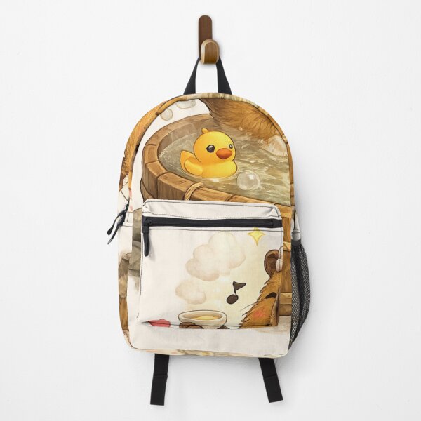 Item preview, Happy Hot Spring Capybara designed and sold by AndGarciart.