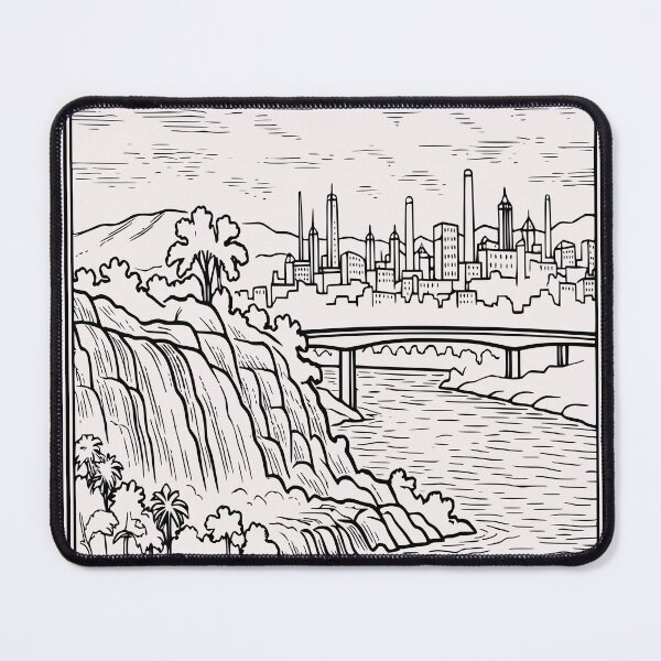 Item preview, Ciudad Guayana Vintage Stamp | Black Ink Edition designed and sold by industriavisual.