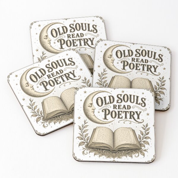 Item preview, Old Souls Read Poetry Ancient Moon Book Printing designed and sold by BoosterShop.