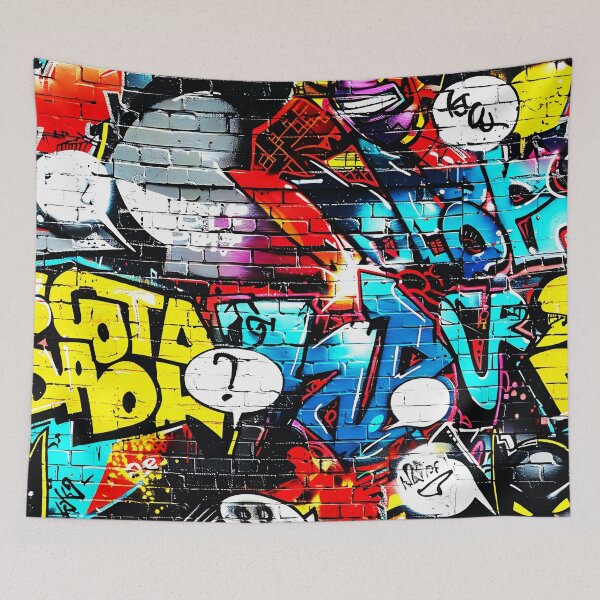 Item preview, Grafitti-Inspired Colorful Urban Industrial Mural-Style Art  designed and sold by DEC02.
