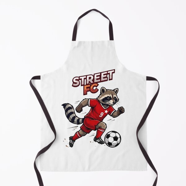 Item preview, Street FC Raccoon Soccer Player - Funny Sports Animal Design designed and sold by laughingshirts.