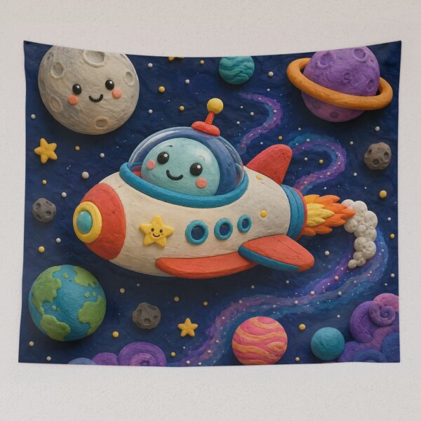 Item preview, Space Ship - clay designed and sold by AcornAndPebble.