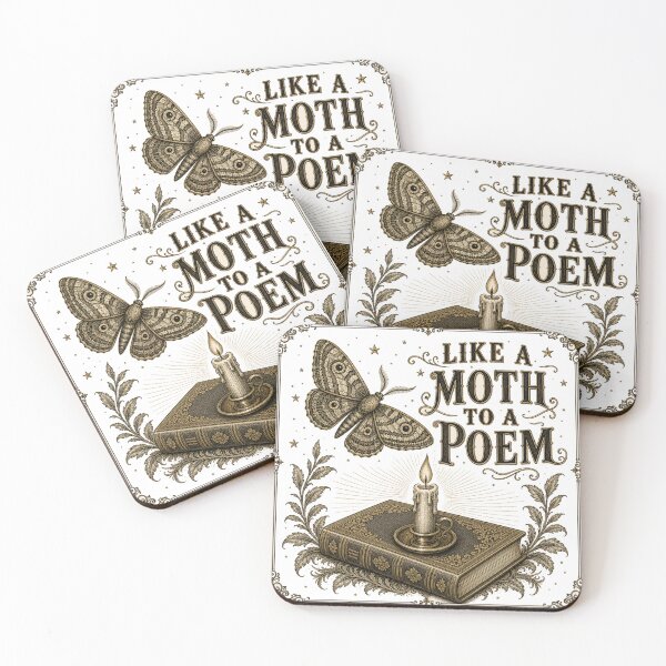 Item preview, Like a Moth to a Poem Vintage Moth and Candle designed and sold by BoosterShop.