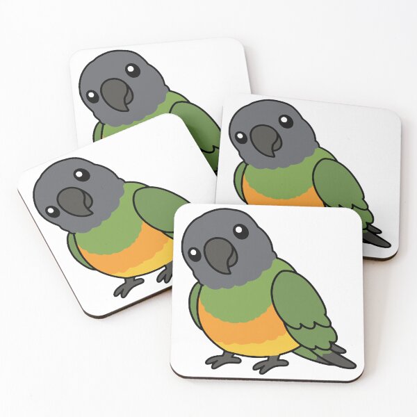 Item preview, Cute Chubby Senegal Parrot designed and sold by Doodlywood.