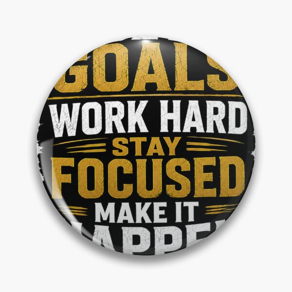 Item preview, Set Goals Work Hard Stay Focused Sticker designed and sold by LuckyJade.