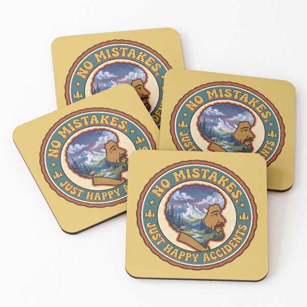 Item preview, Bob Ross Nature Badge designed and sold by Karamram Studio.
