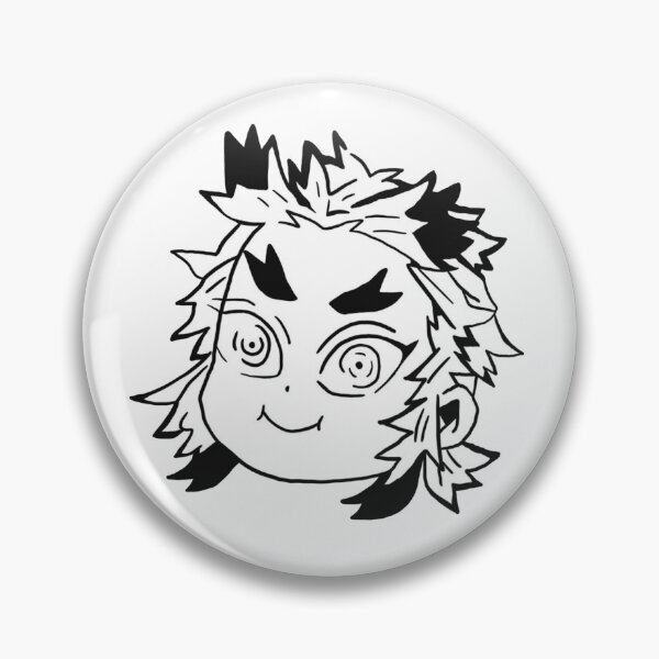 Item preview, Flame Hashira — Kyojuro Rengoku Kawaii Icon designed and sold by TheStickLab.