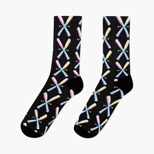 Item preview, Colorful Crossed Baseball Bats designed and sold by rustonpoldoks.
