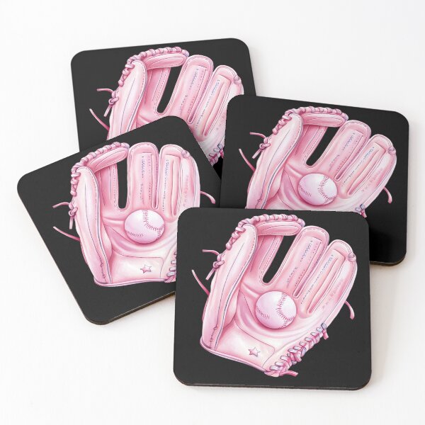 Item preview, Pink Baseball Glove with Ball designed and sold by rustonpoldoks.