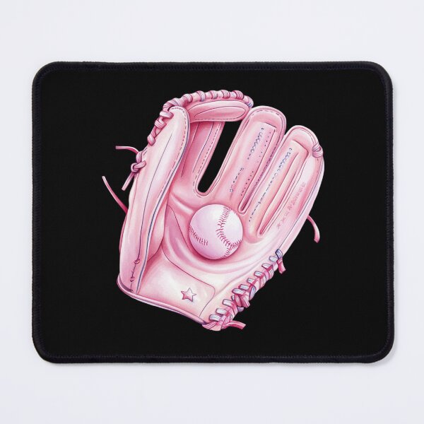 Item preview, Pink Baseball Glove with Ball designed and sold by rustonpoldoks.