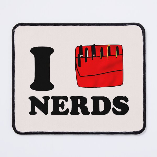 Item preview, I Love Nerds Smart People Geeky Hobby Enthusiast designed and sold by Hugosploosh.