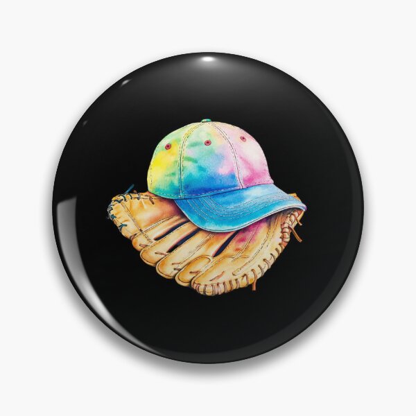 Item preview, Colorful Cap on Baseball Glove designed and sold by rustonpoldoks.