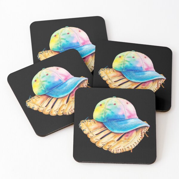 Item preview, Colorful Cap on Baseball Glove designed and sold by rustonpoldoks.