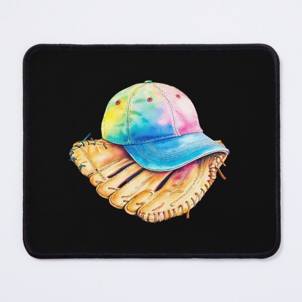 Item preview, Colorful Cap on Baseball Glove designed and sold by rustonpoldoks.