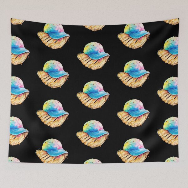 Item preview, Colorful Cap on Baseball Glove designed and sold by rustonpoldoks.