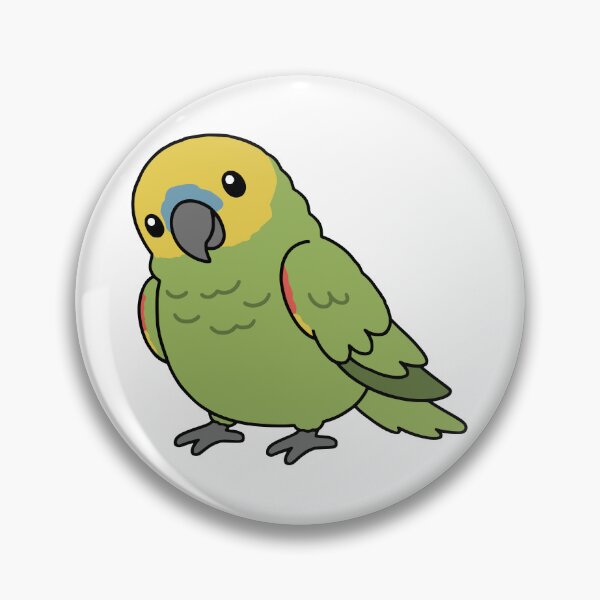 Item preview, Cute Chubby Amazon Parrot designed and sold by Doodlywood.
