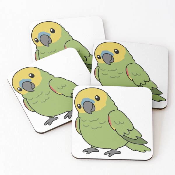 Item preview, Cute Chubby Amazon Parrot designed and sold by Doodlywood.