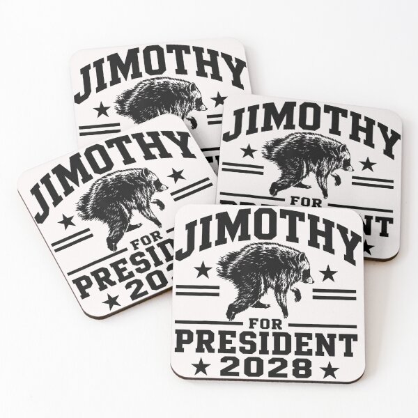 Item preview, Jimothy For President 2028 Political Humor Bear Election designed and sold by Hugosploosh.