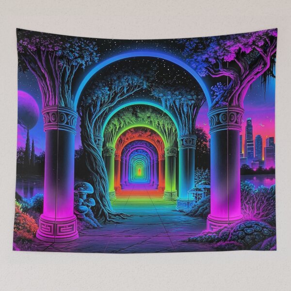 Item preview, Neon Endless Labyrinth To Different Worlds designed and sold by Gypsykiss.