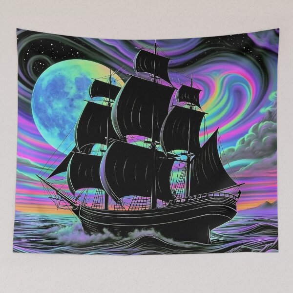 Item preview, Neon Ship In The Night designed and sold by Gypsykiss.