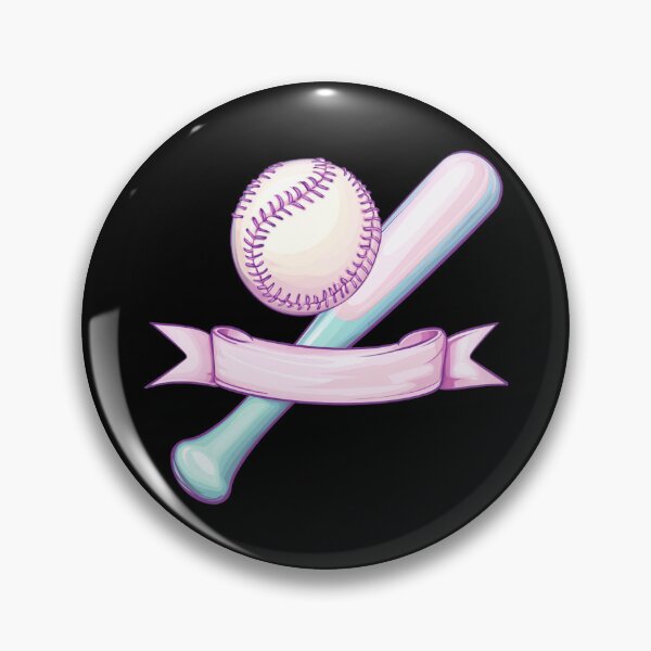 Item preview, Pastel Baseball and Bat Design designed and sold by rustonpoldoks.