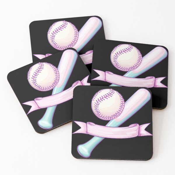 Item preview, Pastel Baseball and Bat Design designed and sold by rustonpoldoks.