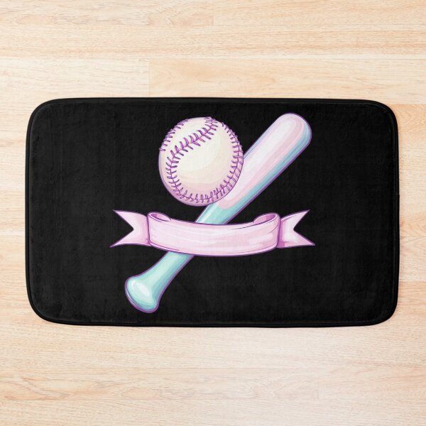 Item preview, Pastel Baseball and Bat Design designed and sold by rustonpoldoks.