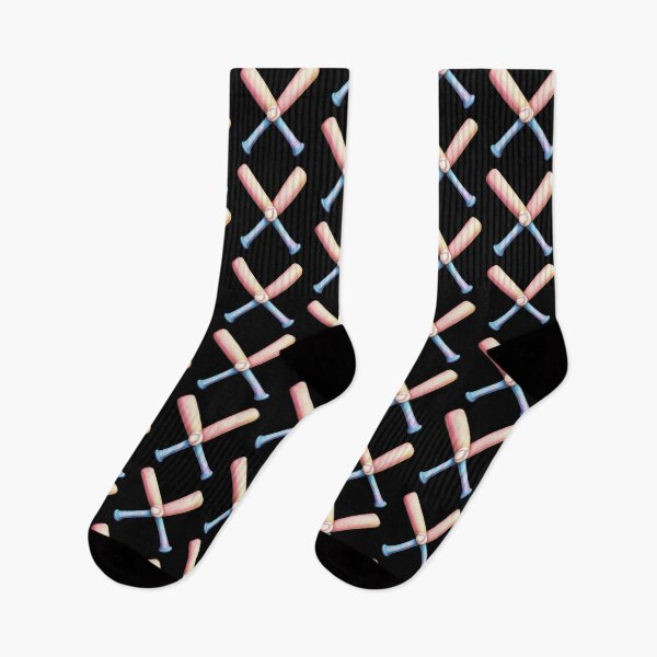 Item preview, Colorful Crossed Baseball Bats designed and sold by rustonpoldoks.