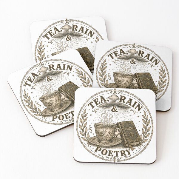 Item preview, Tea Rain and Poetry Antique Teacup with Book designed and sold by BoosterShop.