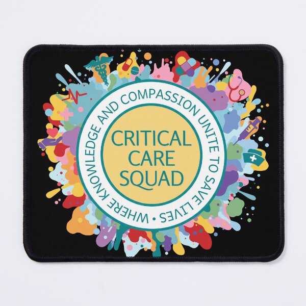 Item preview, Critical Care Squad – Colorful ICU Nurse Team Badge designed and sold by Kierra & Co..