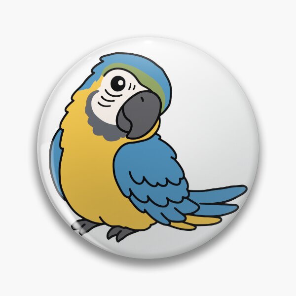 Item preview, Cute Blue and Gold Macaw Parrot designed and sold by Doodlywood.
