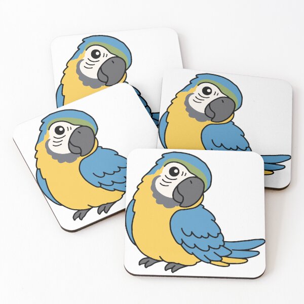 Item preview, Cute Blue and Gold Macaw Parrot designed and sold by Doodlywood.