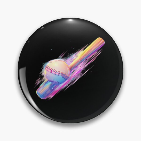Item preview, Colorful Baseball and Bat Impact designed and sold by rustonpoldoks.