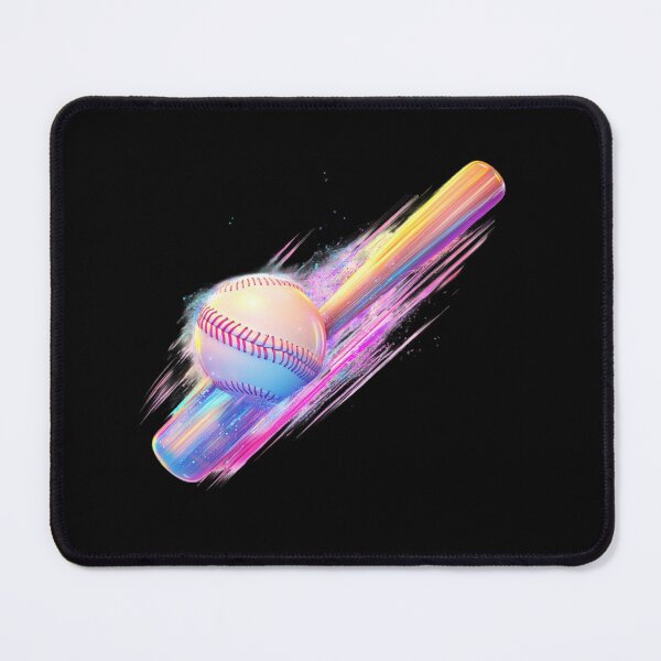 Item preview, Colorful Baseball and Bat Impact designed and sold by rustonpoldoks.