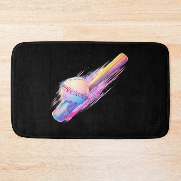 Item preview, Colorful Baseball and Bat Impact designed and sold by rustonpoldoks.