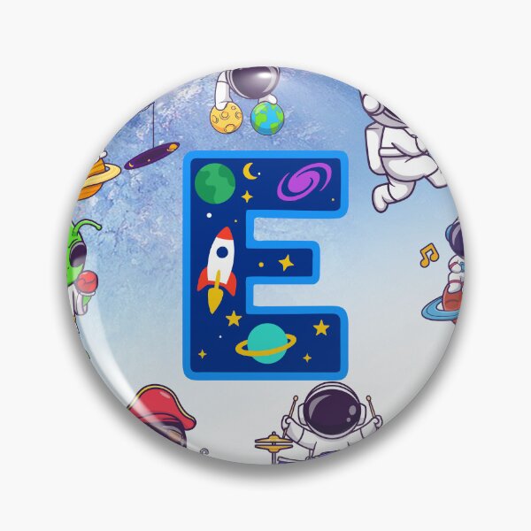 Item preview, Letter E Space Astronaut Monogram designed and sold by BoldcreationsM.