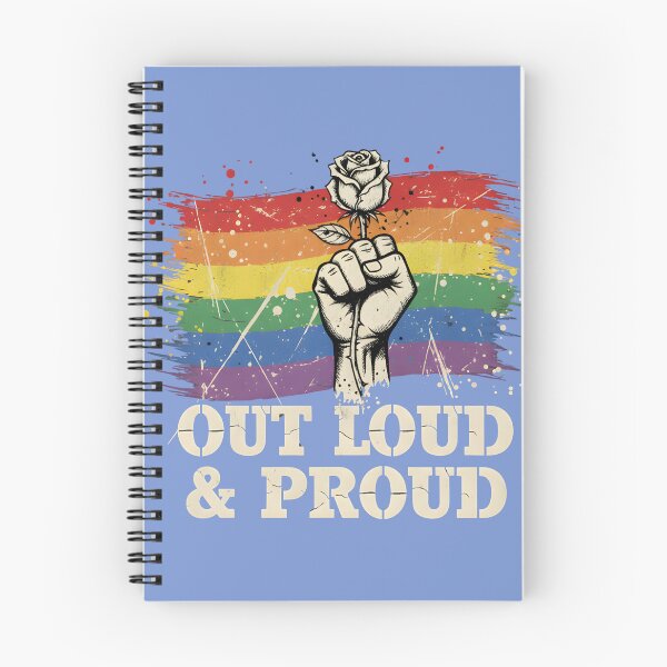 Item preview, Out Loud & Proud Rainbow Fist Pride LGBTQ Rose designed and sold by WarFX Designs.