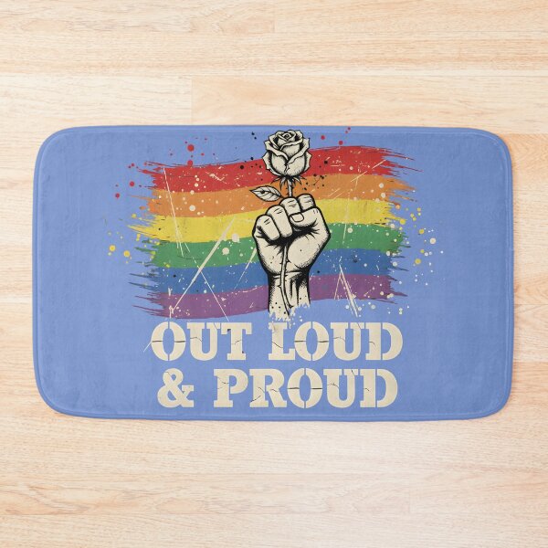 Item preview, Out Loud & Proud Rainbow Fist Pride LGBTQ Rose designed and sold by WarFX Designs.