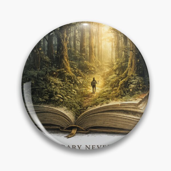 Item preview, The Library Never Ends | Magical Book Forest Fantasy T-Shirt designed and sold by Norique_7.