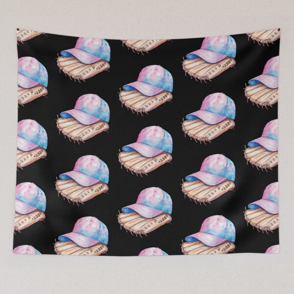 Item preview, Colorful Cap on Baseball Glove designed and sold by rustonpoldoks.