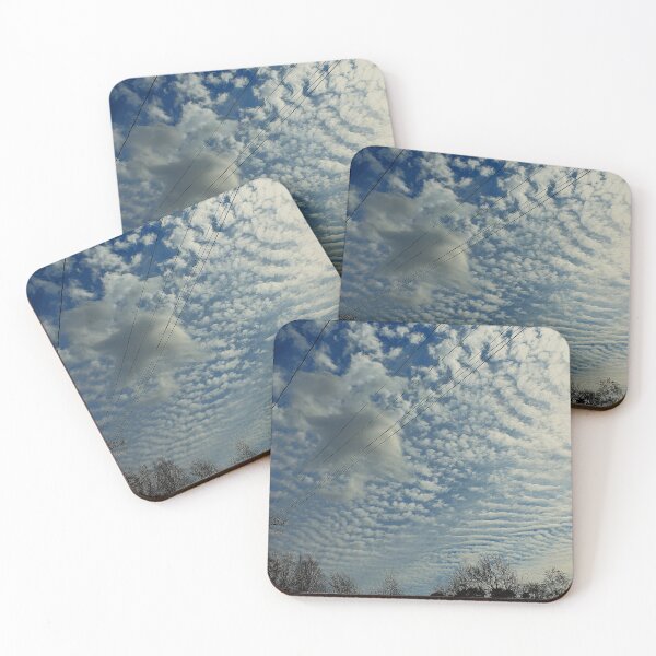 Item preview, Suburban Sky with Power Lines and Textured Clouds designed and sold by Where We Meet the Weather by Bethany Ouimette.
