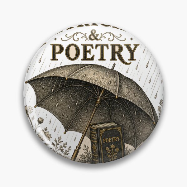 Item preview, Petrichor and Poetry Vintage Umbrella with Book designed and sold by BoosterShop.