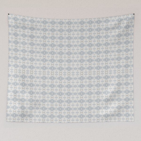 Item preview, Pale Blue & Cream Damask Pattern — Ornate Vintage Print designed and sold by FawnFeatherCo.