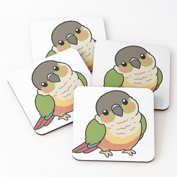 Item preview, Cute Green Cheek Conure Parrot  designed and sold by Doodlywood.