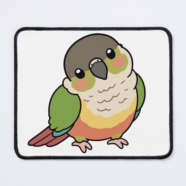 Item preview, Cute Green Cheek Conure Parrot  designed and sold by Doodlywood.